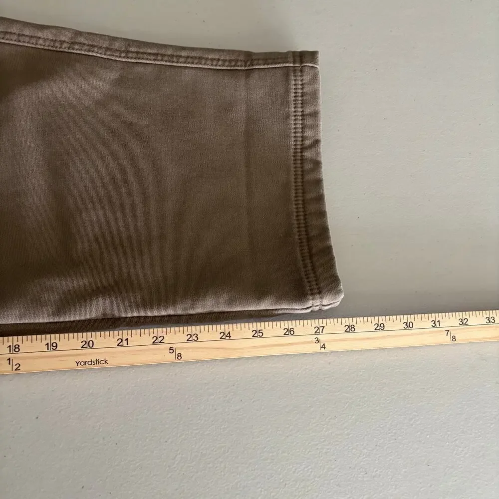 Coleman Men's Size 40x30 Brown Fleece Lined Utility Carpenter Stretch Work Pants